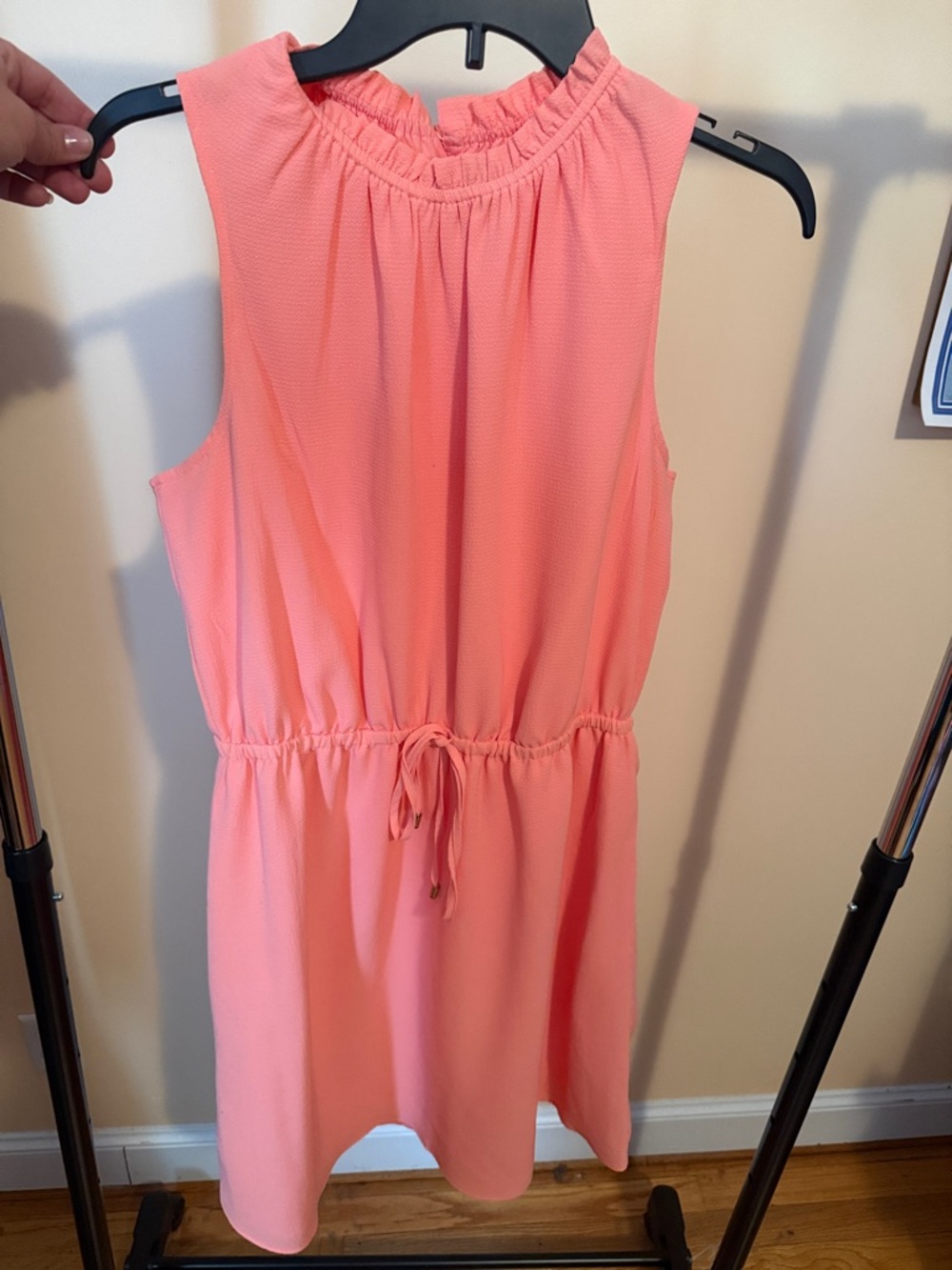 Apt. 9 Coral Pink Sleeveless Drawstring Waist Dress